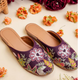 Embroidered Purple Ethnic Juttis